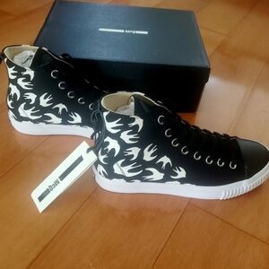 Unisex MCQ by Alexander McQueen High Top Swallow Vulc Sneaker, EU 42